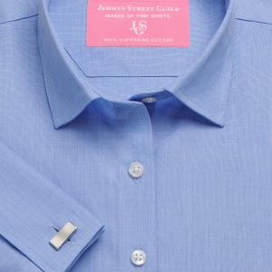 Blue End on End Poplin Women's Shirt Available in Six Styles (EEB)