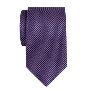 Navy & Purple Houndstooth Tie