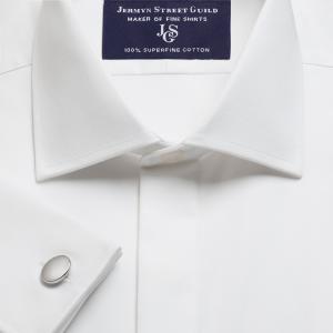 White Tuxedo Men's Shirt Available in Four Fits (TXW)
