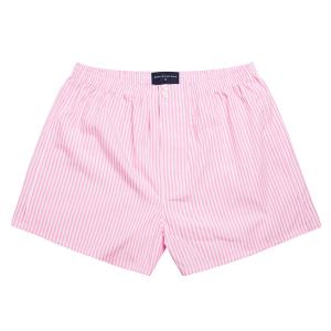 Pink Bengal Stripe Poplin Boxer Shorts