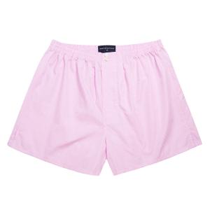 Pink Gingham Check Poplin Boxer Shorts