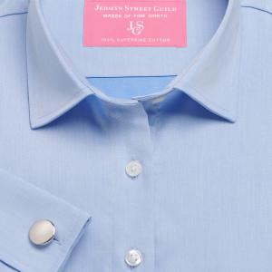 Blue Fine Twill Women's Shirt Available in Six Styles (FTB)