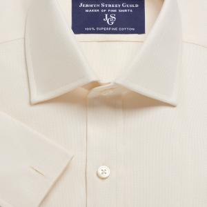 Ivory Royal Oxford Men's Shirt Available in Four Fits (ROE)
