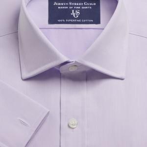 Lilac Fine Twill Men's Shirt Available in Four Fits (FTL)
