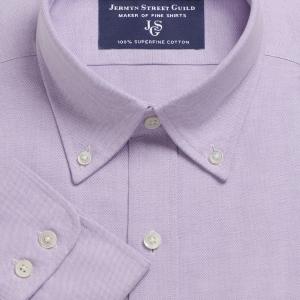 Purple Hyde Park Oxford Men's Shirt Available in Four Fits (HPU)