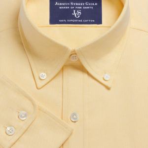 Yellow Hyde Park Oxford Men's Shirt Available in Four Fits (HPY)