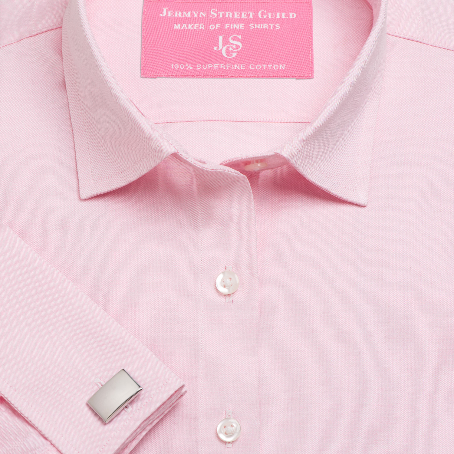Pink Plain Pinpoint Oxford Women's Shirt Available in Six Styles