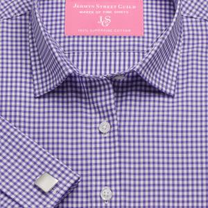 Purple Chelsea Check Twill Women's Shirt Available in Six Styles