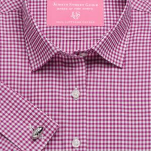 Magenta Chelsea Check Twill Women's Shirt Available in Six Styles