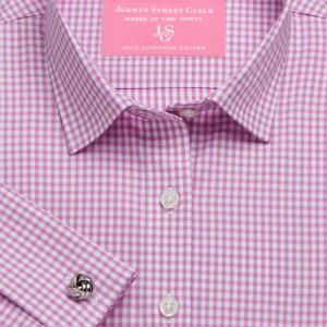 Pink Chelsea Check Twill Women's Shirt Available in Six Styles