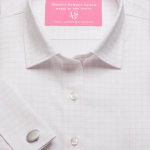 Pink Gloucester Check Twill Women's Shirt Available in Six Styles