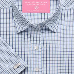 Blue Marylebone Check Twill Women's Shirt Available in Six Styles