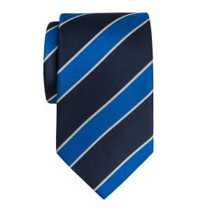 Navy & Royal Club Stripe Tie