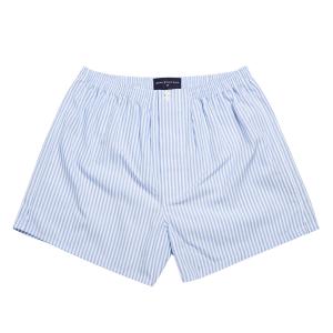 Sky Bengal Stripe Poplin Boxer Shorts