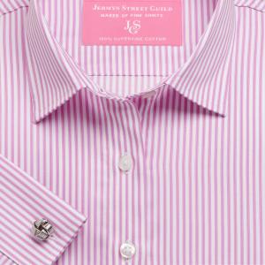 Pink Chelsea Stripe Twill Women's Shirt Available in Six Styles