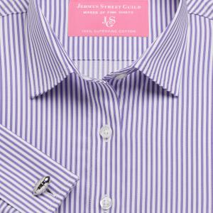 Purple Chelsea Stripe Twill Women's Shirt Available in Six Styles