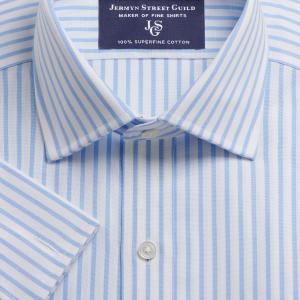 Sky Fyfe Stripe Oxford Men's Shirt Available in Four Fits (FYS)