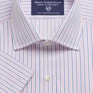 Pink Marylebone Stripe Twill Men's Shirt Available in Four Fits (MBP)