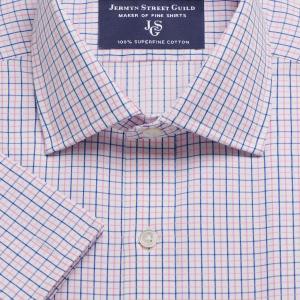 Pink Marylebone Check Twill Men's Shirt Available in Four Fits (MYP)