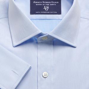 Non-Iron Sky Fine Twill Men's Shirt Available in Four Fits (*FTS)